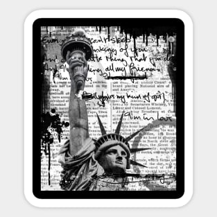 Statue of Liberty Collage Sticker